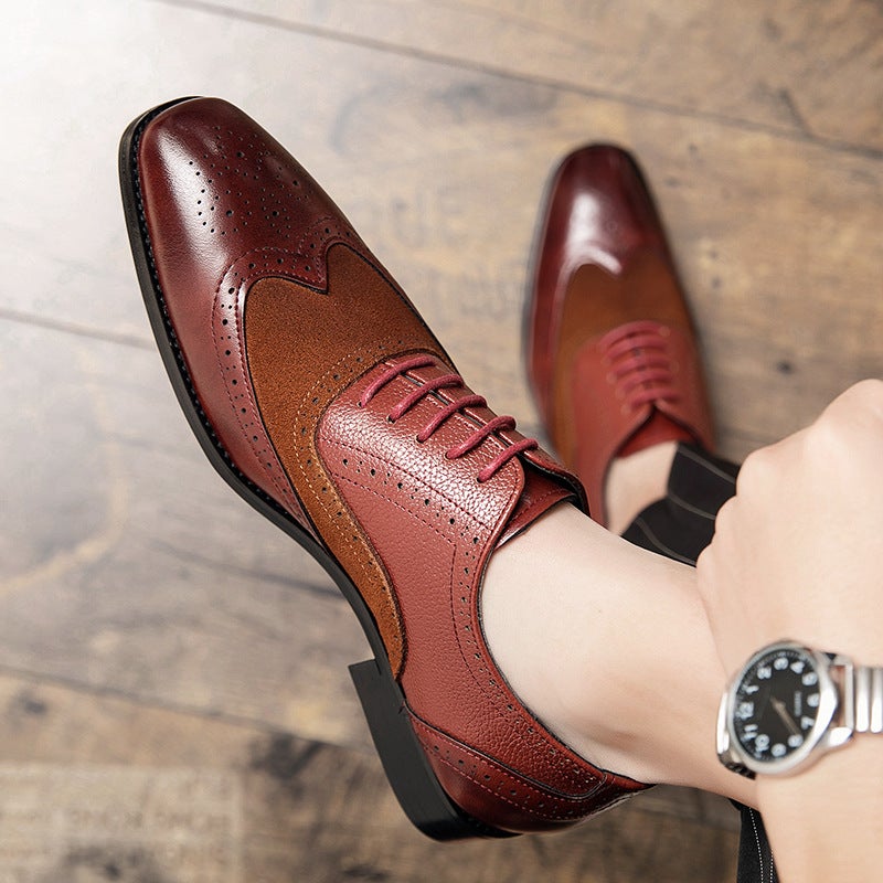 Business Men'S Formal Shoes Retro British Men'S Wedding Office Gentleman Men'S Business Oxford Shoes - Image 2