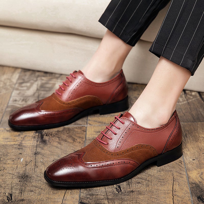 Business Men'S Formal Shoes Retro British Men'S Wedding Office Gentleman Men'S Business Oxford Shoes - Image 3