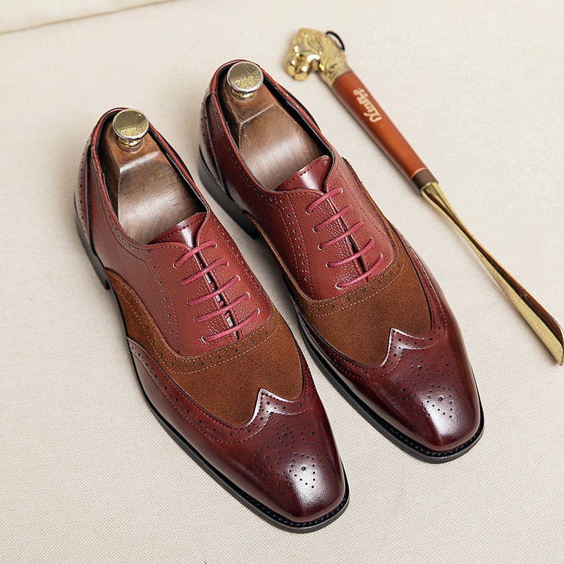 Business Men'S Formal Shoes Retro British Men'S Wedding Office Gentleman Men'S Business Oxford Shoes - Image 4