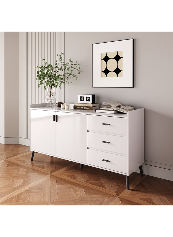 هوم بوكس خزانة جانبية بسطح من الحجر الملبد ببابين و3 أدراج من مارويل - Image 1