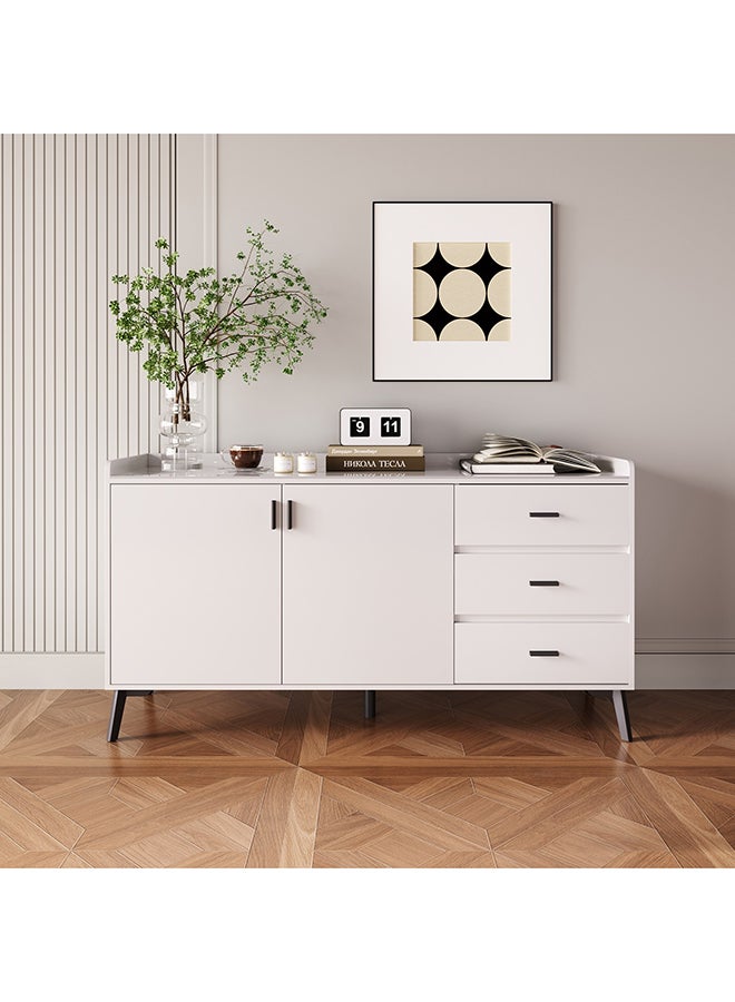 هوم بوكس خزانة جانبية بسطح من الحجر الملبد ببابين و3 أدراج من مارويل - Image 2