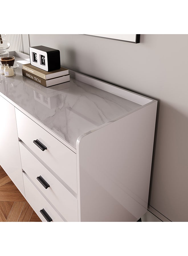 هوم بوكس خزانة جانبية بسطح من الحجر الملبد ببابين و3 أدراج من مارويل - Image 3