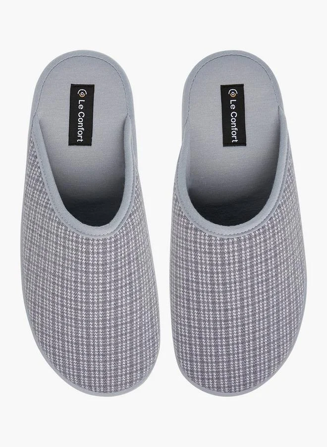 Le Confort Checked Bedroom Slippers