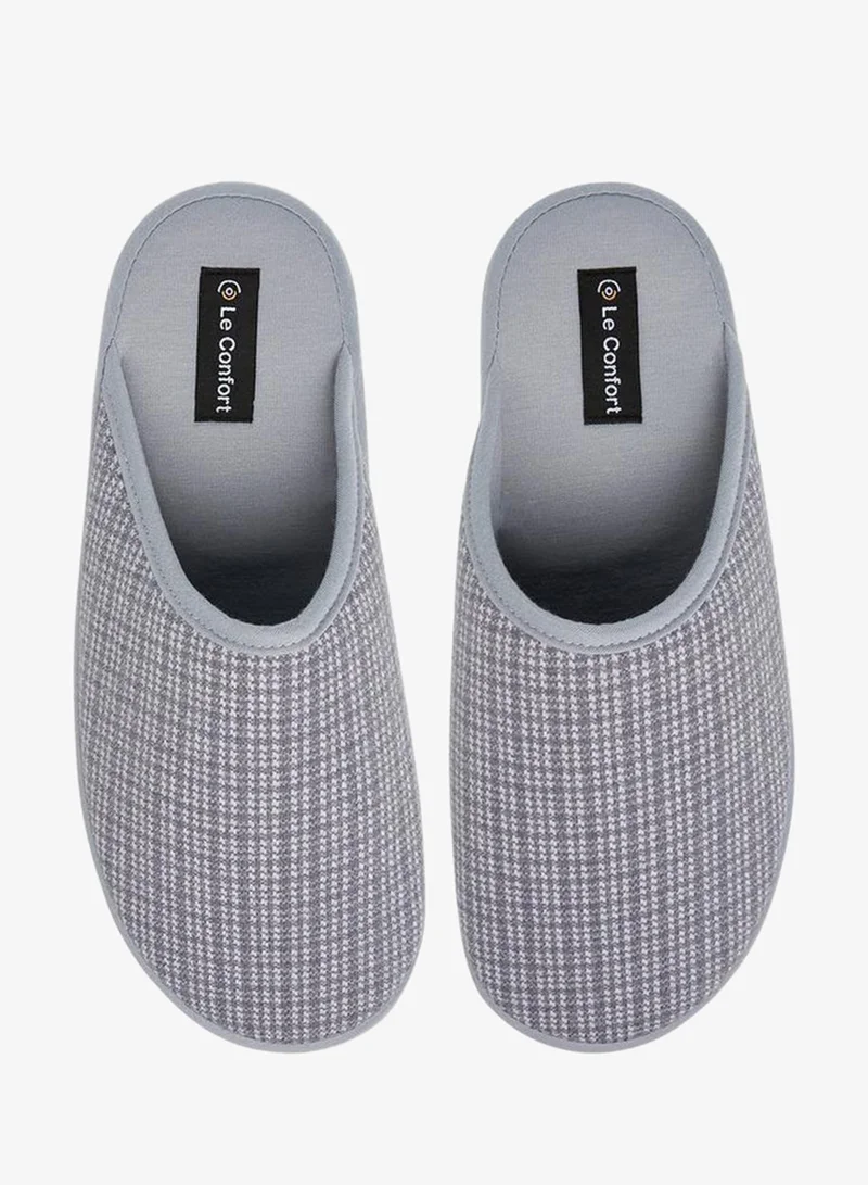 Le Confort Checked Bedroom Slippers