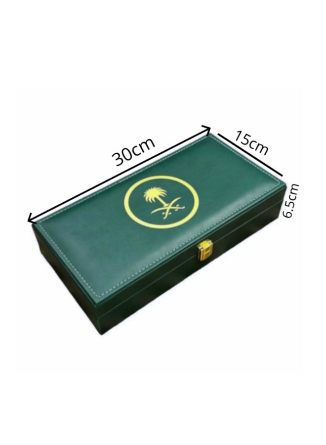 HASD-OUD Gifting Box | Al-Aiazeriah Box | With Saudi Emblem | 60g Maroki Oud + Quarter Tola Premium Mukhallat | Gifting Bag - Image 4