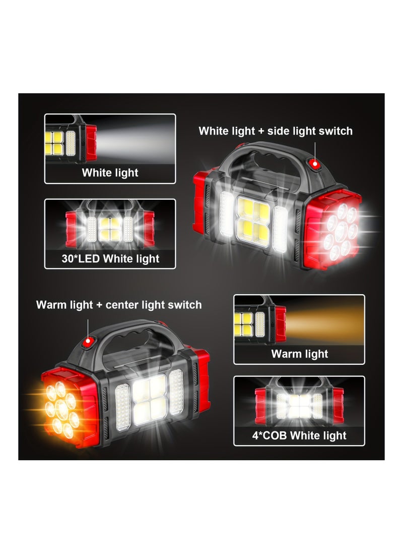 hurry bolt USB Charging Emergency Light Torch Multi Mode Emergency, Solar Lamp IP44 Waterproof Camping Light Also Power Bank HB1678  - Image 3
