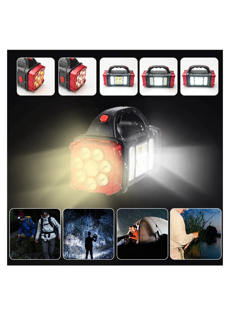 USB Charging Emergency Light Torch Multi Mode Emergency, Solar Lamp IP44 Waterproof Camping Light Also Power Bank HB1678