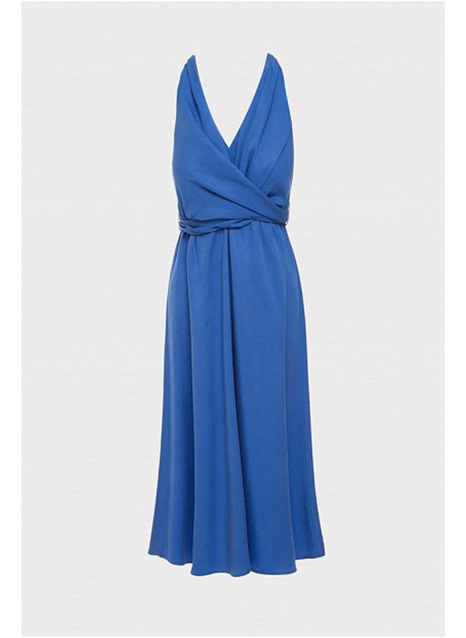 Midi dress in draped design