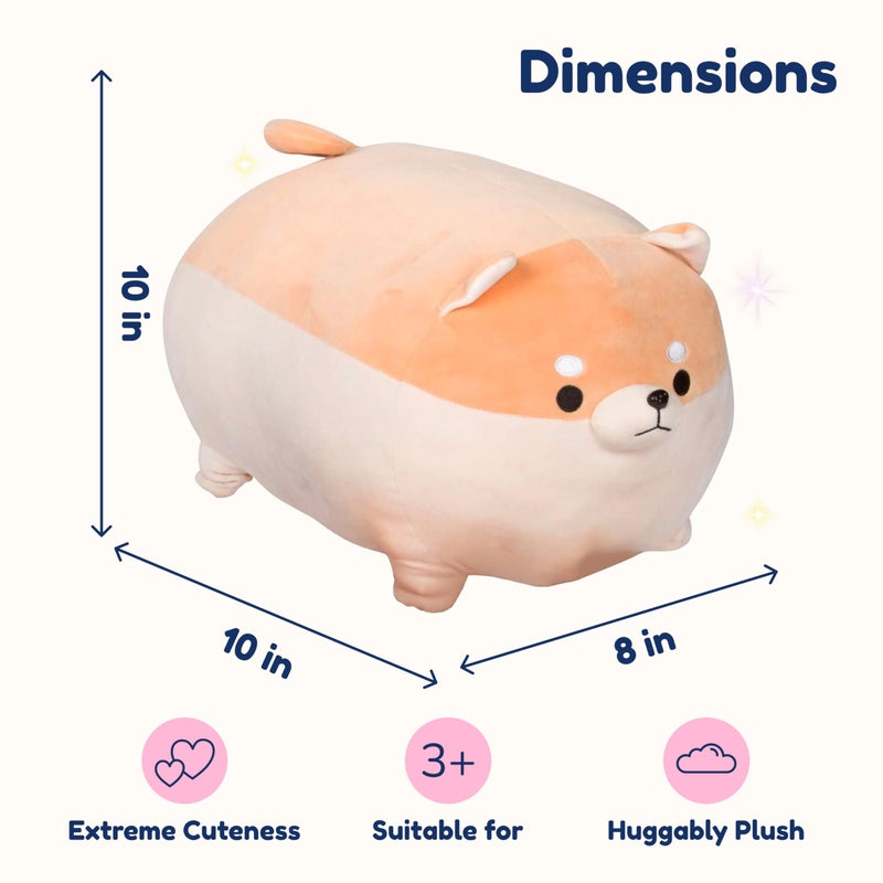 PixieCrush Stuffed Dog Toy - Cute Plushies Shiba Inu Mommy with 4 Puppies - Adorable Plush Pillow for Imaginative Play - Puppy Surprise Soft Animal Toy Set for Girls - Stuffed Animals for Ages 3-8 - Image 4