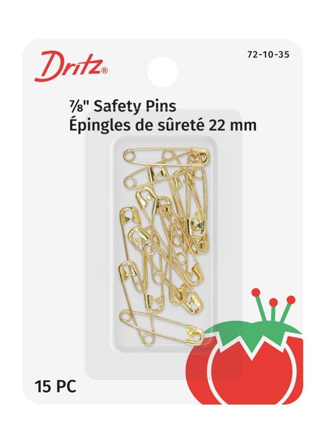 Dritz Safety Pins, Gilt, Size 0 - Image 1