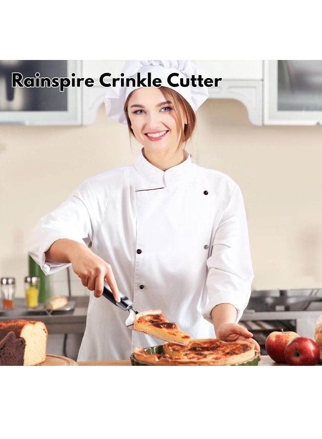 Pie Server Spatula Stainless Steel, Pie Cutter Cake Cutter Slicer, Cake Server Spatula, Dishwasher Safe, Edges On Both Sides, Black - Image 5