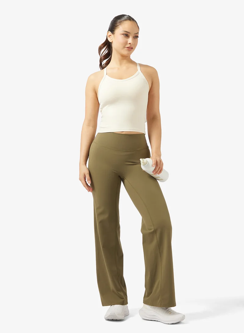 فورورد بنطلون تدريب واسع الساق ناعم الملمس من المودال