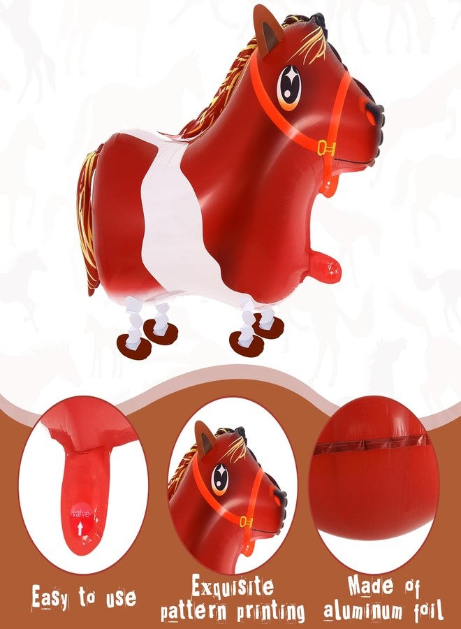 KINYFY 6 Pcs Walking Animal Balloons for Kids,Farm Animal Balloons,Walking Farm Animal Foil Mylar Balloon,Farm Birthday Decorations for Farm Theme Party Supplies (Animal) - Image 5