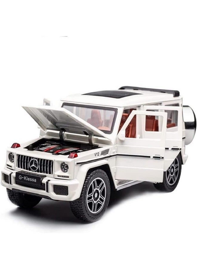 LONGMIRE Metal Pull Back Diecast Car Pull Back Car Model with Sound Light Boys Gifts Toys for Kids Pack of 1, Multicolor (Benz AMG G63) - Image 1