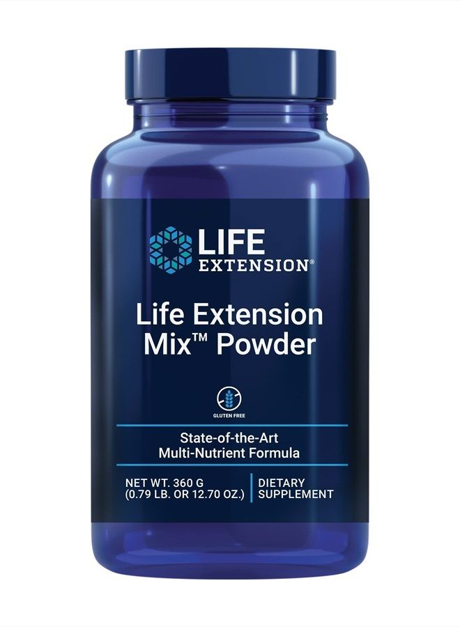 Life Extension Mix Powder - High-Potency Vitamin, Mineral, Fruit & Vegetable Supplement - Complete Daily Veggies Blend For Whole Body Health & Immunity Support - Gluten Free - 12.70 oz ( 30 Servings )  - Image 1