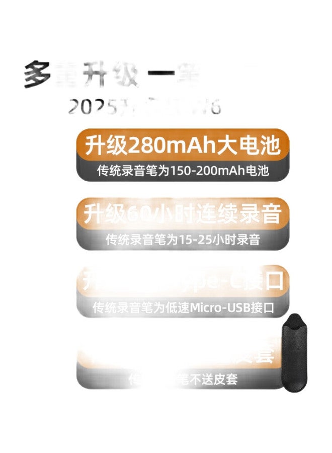 Newsmy Newman W6 Voice Recorder 16Gb, Transcription And Recording Device, Long Standby Time, Business Training, Compact And Portable, Meeting Recording, Professional Noise Reduction, For Lawyers, Can Connect To Mobile Devices - Image 1