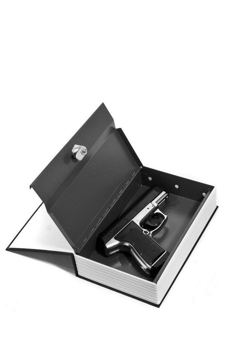 This product is a secure safe designed in the shape of a book, featuring a combination lock to securely store valuables in a stylish and discreet manner. 👌📖  - Image 4