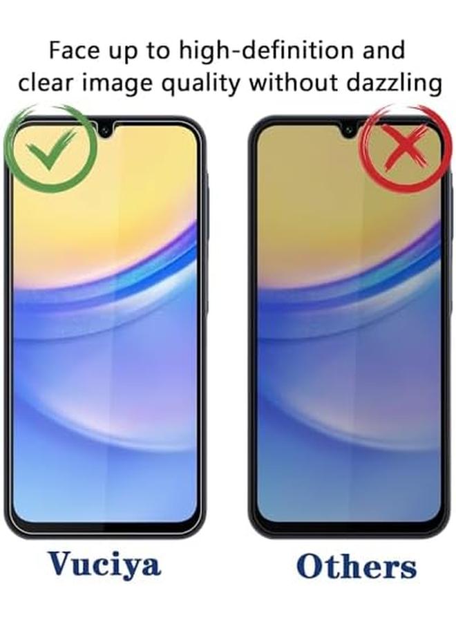 إيروريكس مجموعة من 2 واقي شاشة الخصوصية لهاتف Samsung Galaxy A15 مضاد للتجسس من الزجاج المقوى بصلابة 9H وتغطية كاملة ومضاد للخدش وشفاف عالي الدقة لهاتف Samsung Galaxy A15 - Image 3
