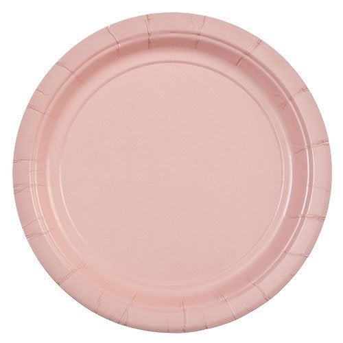 Party Dimensions 24 Count Paper Plate, 7-Inch, Pink - Image 1