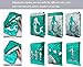 GINMLYDA Sequin Girls Journal for Kids 85x55 160 Lined Pages Diary for Girls Mermaid Reversible Flip Sequence Notebook for Teenage Pre School Writing Drawing Travel Gifts Jellyfish GreenSliver - Image 4