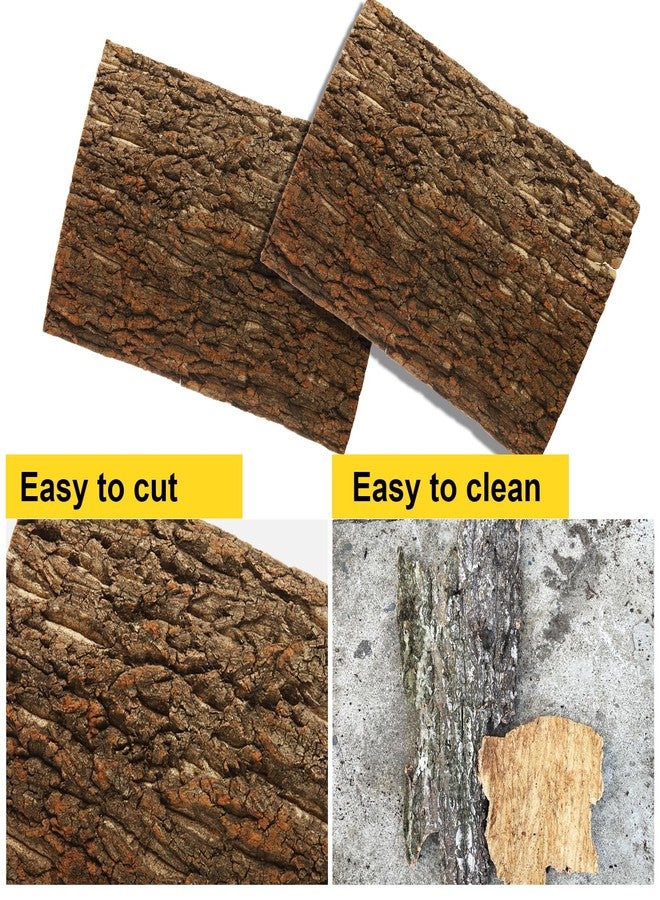 STARVAST 4PCS Cork Terrarium Background 15.7x11.8in Reptile Tank Background Board Habitat Decoration, Natural Cork Large Bark Climbing Mat for Gecko Lizard Tortoise Chameleon - Image 4
