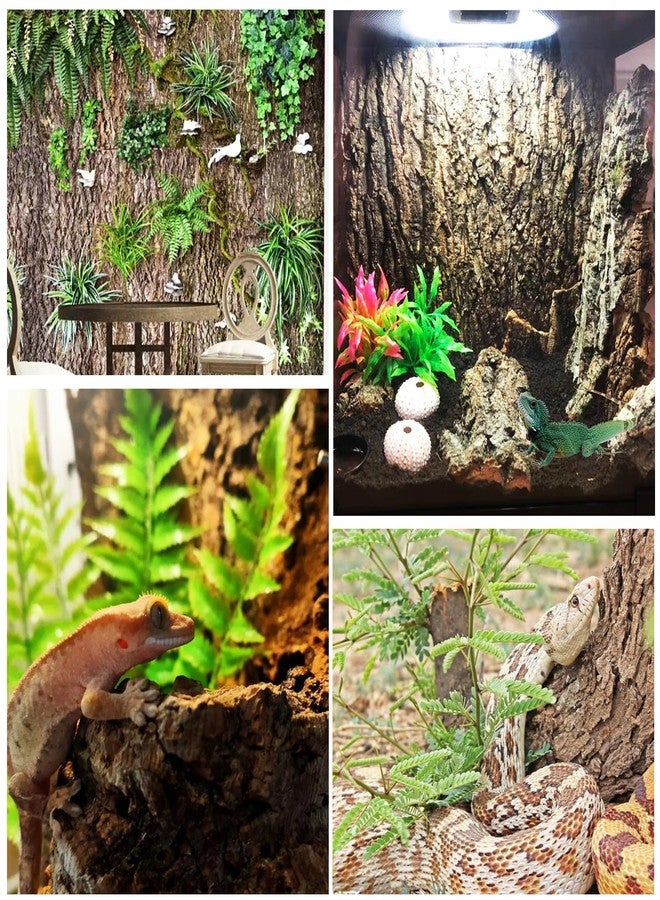 STARVAST 4PCS Cork Terrarium Background 15.7x11.8in Reptile Tank Background Board Habitat Decoration, Natural Cork Large Bark Climbing Mat for Gecko Lizard Tortoise Chameleon - Image 5