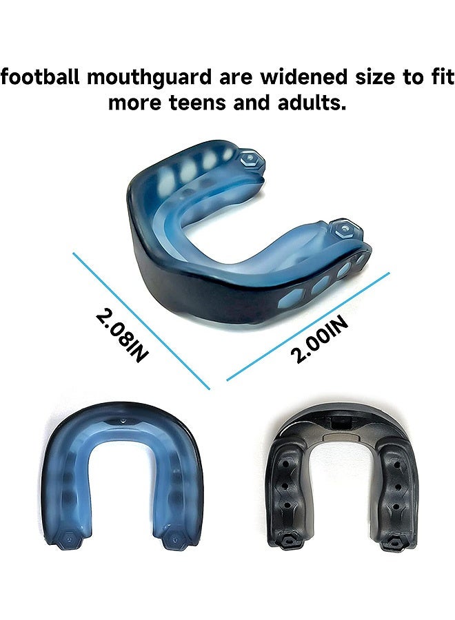Gecomo 3 Pcs EVA Mouthguards with Case, Sports Mouth Guard, for Football Boxing Basketball Lacrosse Hockey Wrestling Soccer  - Image 2