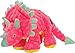 goDog Dinos Frills Squeaky Plush Dog Toy Chew Guard Technology Pink Large - Image 3