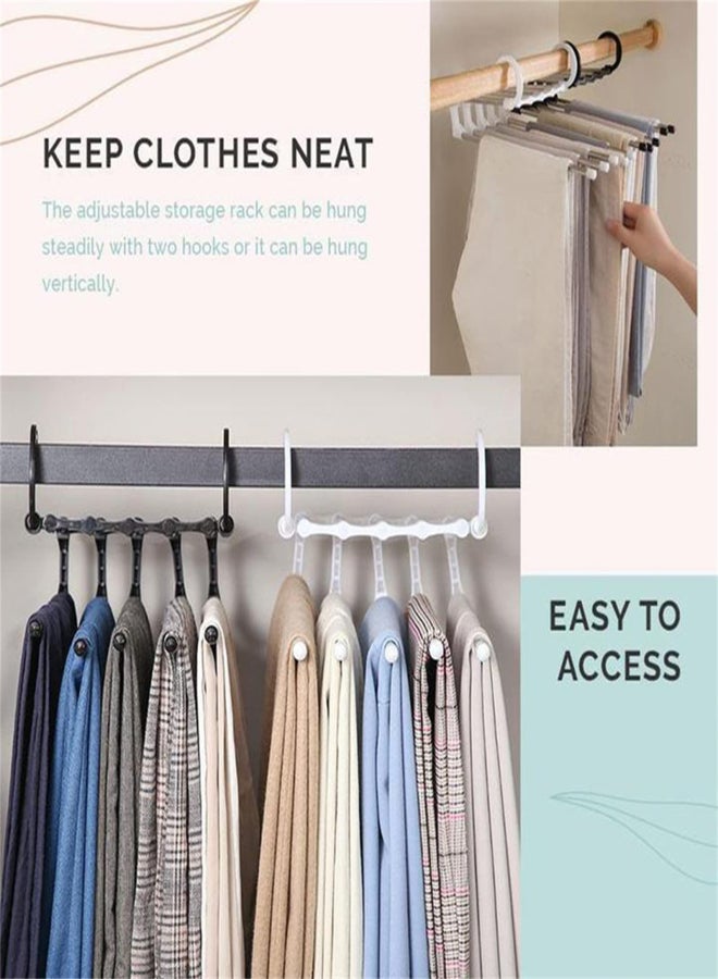 Hanger for Pants Multiple Storage Rack Stainless Steel Fold Convenient Organizer for Pants Sheets Trouser Clothes Shirts Towels  - Image 4