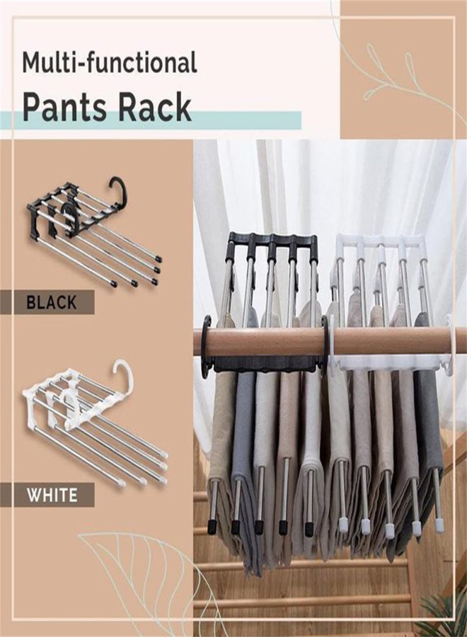 Hanger for Pants Multiple Storage Rack Stainless Steel Fold Convenient Organizer for Pants Sheets Trouser Clothes Shirts Towels  - Image 2