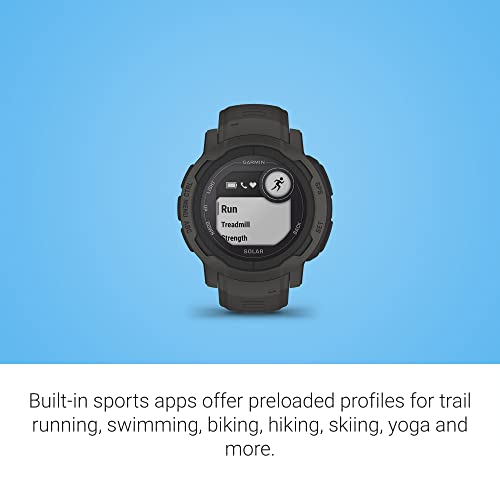 Garmin Instinct 2 Solar, Smaller-Sized Rugged Outdoor Watch with GPS, with Solar Charging Capabilities, Built for All Elements, Multi-GNSS Support, Tracback Routing and More, Graphite - Image 5