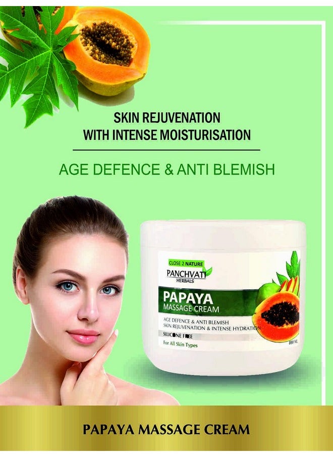 Panchvati Herbals Papaya Massage Cream 800 Ml  - Image 3