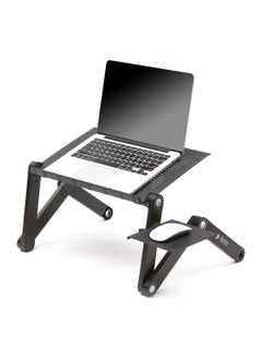 بيوينتي Laptop Stand Table Foldable Laptop Desk Portable 360 Degree Adjustable Table for Bed Sofa with Mouse Board  - Image 1
