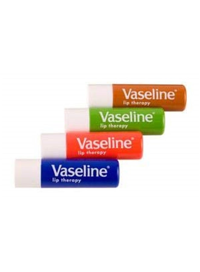 Vaseline Lip Therapy Stick with Petroleum Jelly (Original, Aloe Vera, Rosy Lips, Cocoa Butter)- 4pk - Image 2