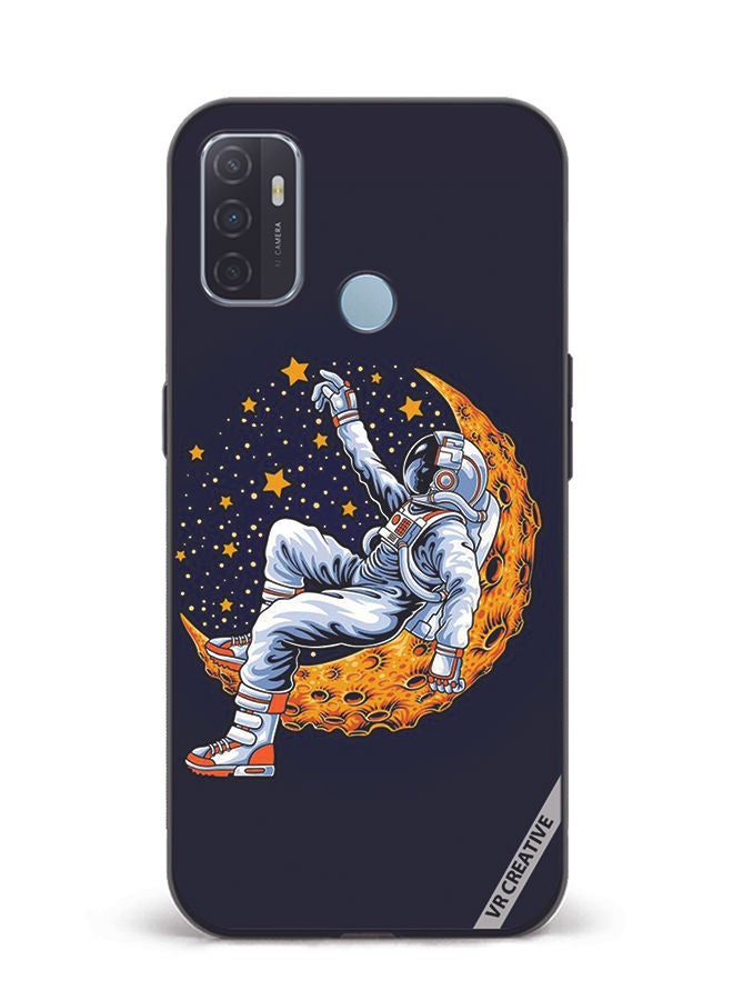 VR CREATIVE Protective Case Cover For Oppo A53 Astranaut4 Design Multicolour - Image 1