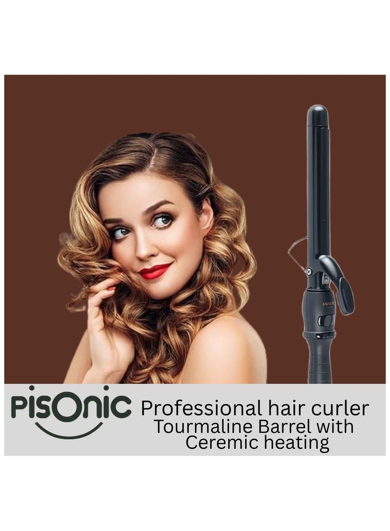 PISONIC PROFESSIONAL HAIR CURLER 450°F LCD DISPLAY (SIZE 19, 22, 25 mm) - Image 2
