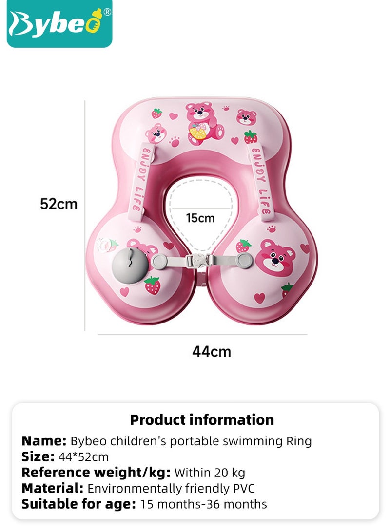 Baby Swimming Ring, Kids Swim Ring, Baby Pool Tube with Safety Belts, Toddler Water Pool Ring, Underarm Floats, Infant Life Vest for Safe Water Play, Pool Party Accessories for 0-3 Years Toddlers and Kid
