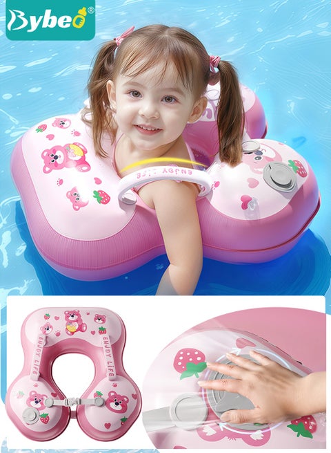 Baby Swimming Ring, Kids Swim Ring, Baby Pool Tube with Safety Belts, Toddler Water Pool Ring, Underarm Floats, Infant Life Vest for Safe Water Play, Pool Party Accessories for 0-3 Years Toddlers and Kid