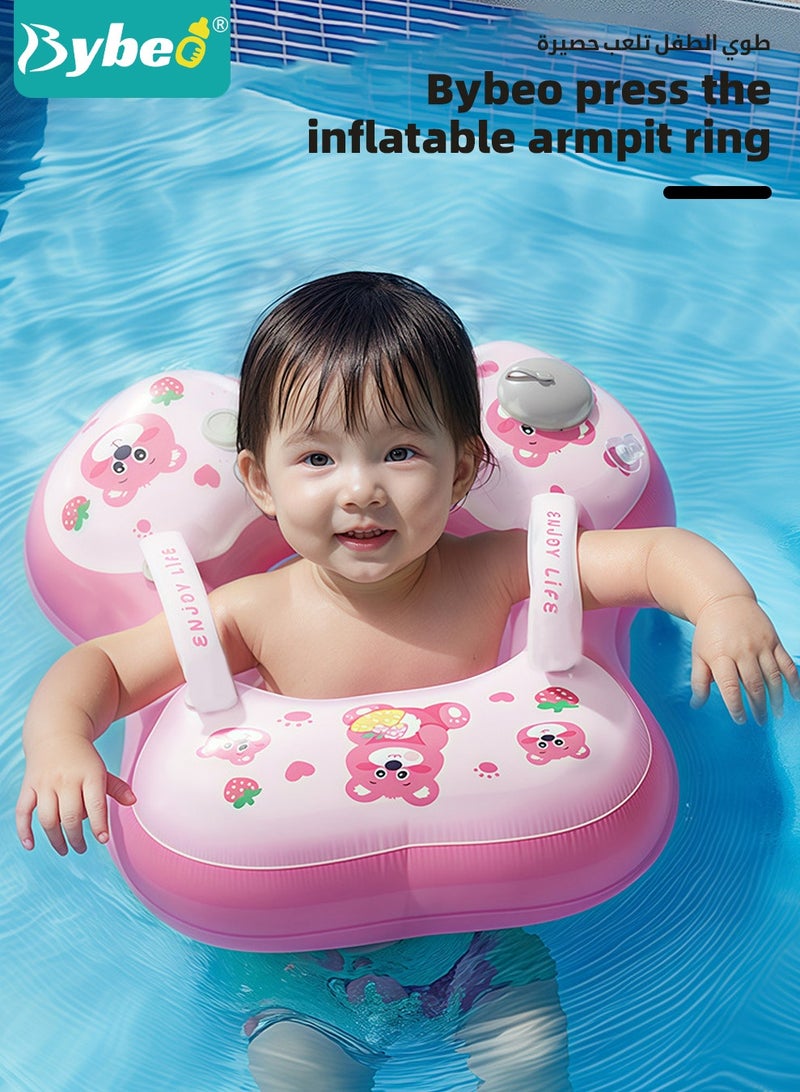 Baby Swimming Ring, Kids Swim Ring, Baby Pool Tube with Safety Belts, Toddler Water Pool Ring, Underarm Floats, Infant Life Vest for Safe Water Play, Pool Party Accessories for 0-3 Years Toddlers and Kid