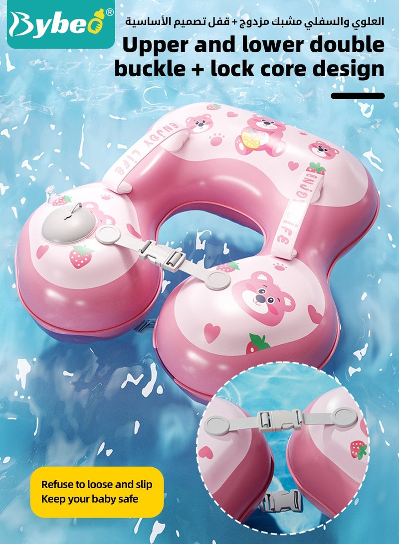 Baby Swimming Ring, Kids Swim Ring, Baby Pool Tube with Safety Belts, Toddler Water Pool Ring, Underarm Floats, Infant Life Vest for Safe Water Play, Pool Party Accessories for 0-3 Years Toddlers and Kid
