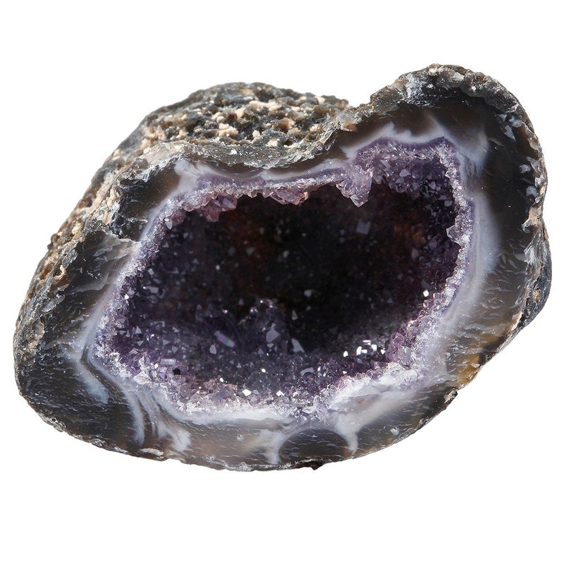 Rockcloud Natural Raw Healing Crystal Druzy Geode Agate Mineral Irregular Home Decoration Gemstone Specimen - Image 1