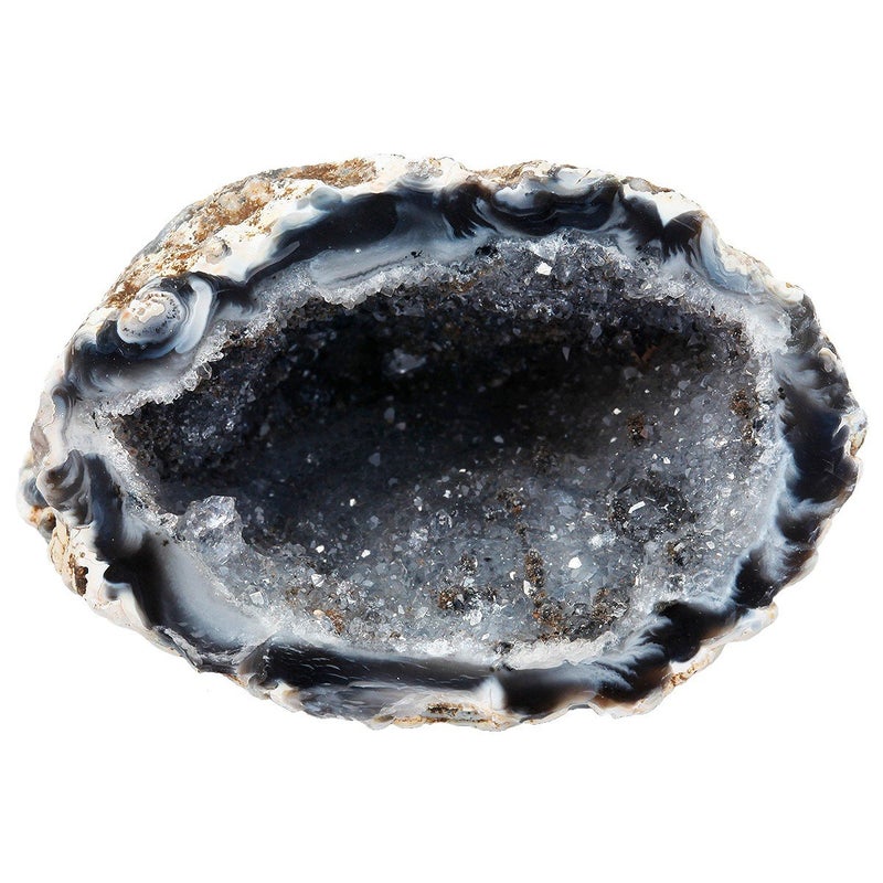 Rockcloud Natural Raw Healing Crystal Druzy Geode Agate Mineral Irregular Home Decoration Gemstone Specimen - Image 2