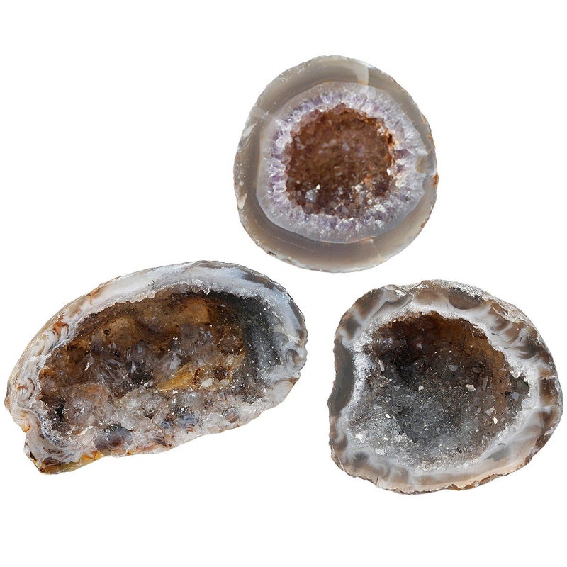 Rockcloud Natural Raw Healing Crystal Druzy Geode Agate Mineral Irregular Home Decoration Gemstone Specimen - Image 4