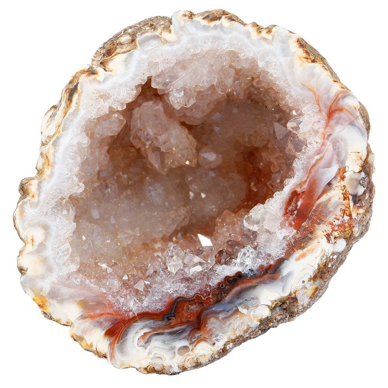 Rockcloud Natural Raw Healing Crystal Druzy Geode Agate Mineral Irregular Home Decoration Gemstone Specimen - Image 3