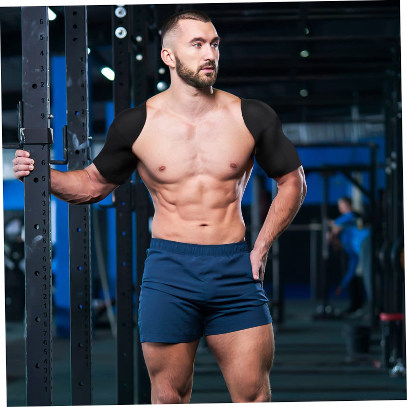 Fitness Shoulder Support Sleeve 77x17cm Lightweight Breathable Protector for Sports - Image 5