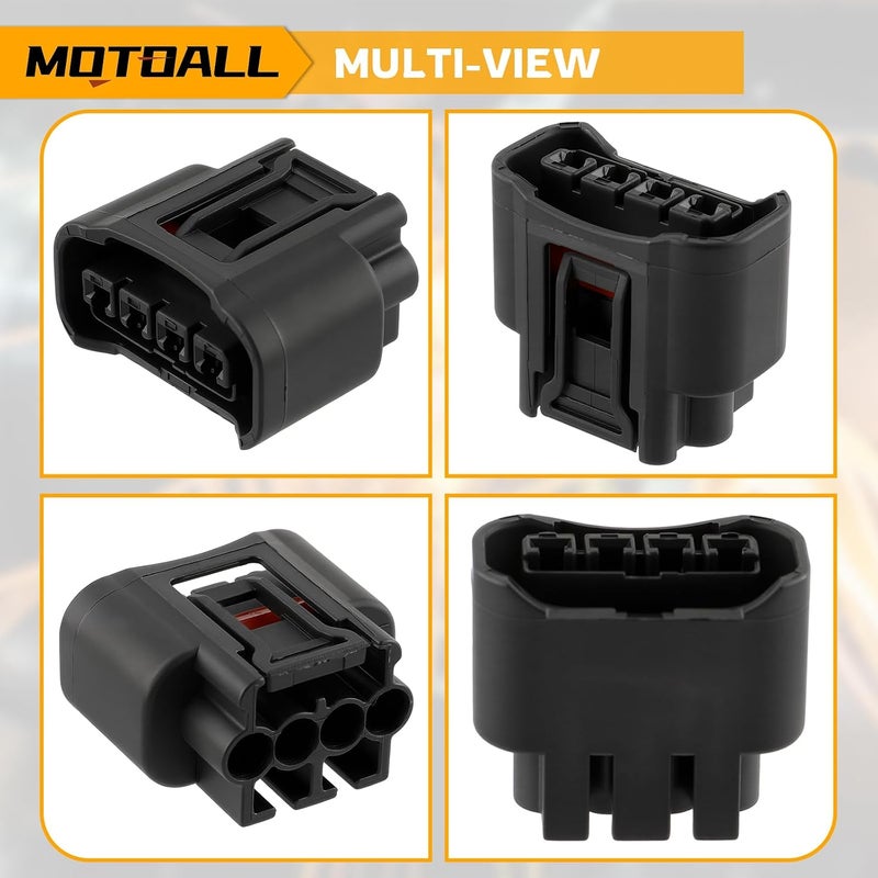 MOTOALL مجموعة المكونة من 4 قطع من موصلات قابس ملف الإشعال لتويوتا ولكزس وكامري وياريس 90980-11885 - Image 5