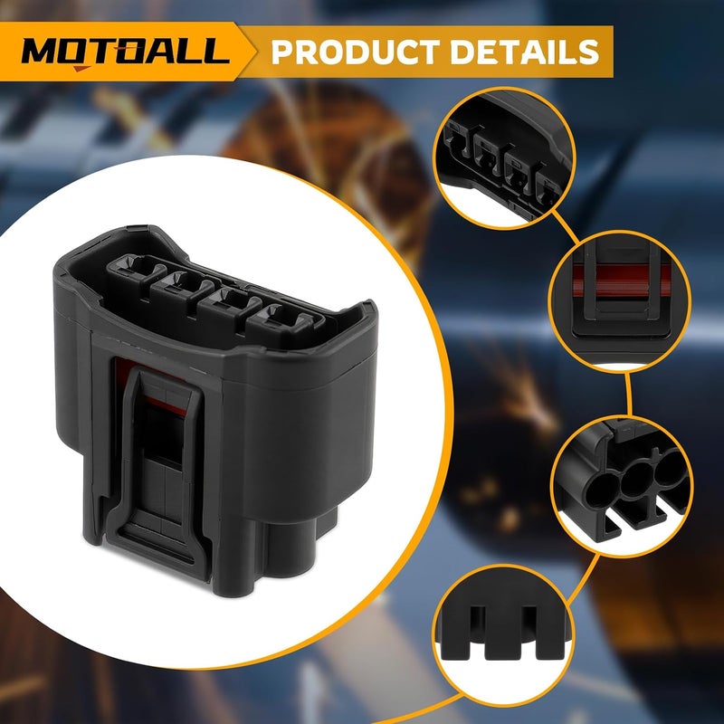 MOTOALL مجموعة المكونة من 4 قطع من موصلات قابس ملف الإشعال لتويوتا ولكزس وكامري وياريس 90980-11885 - Image 4