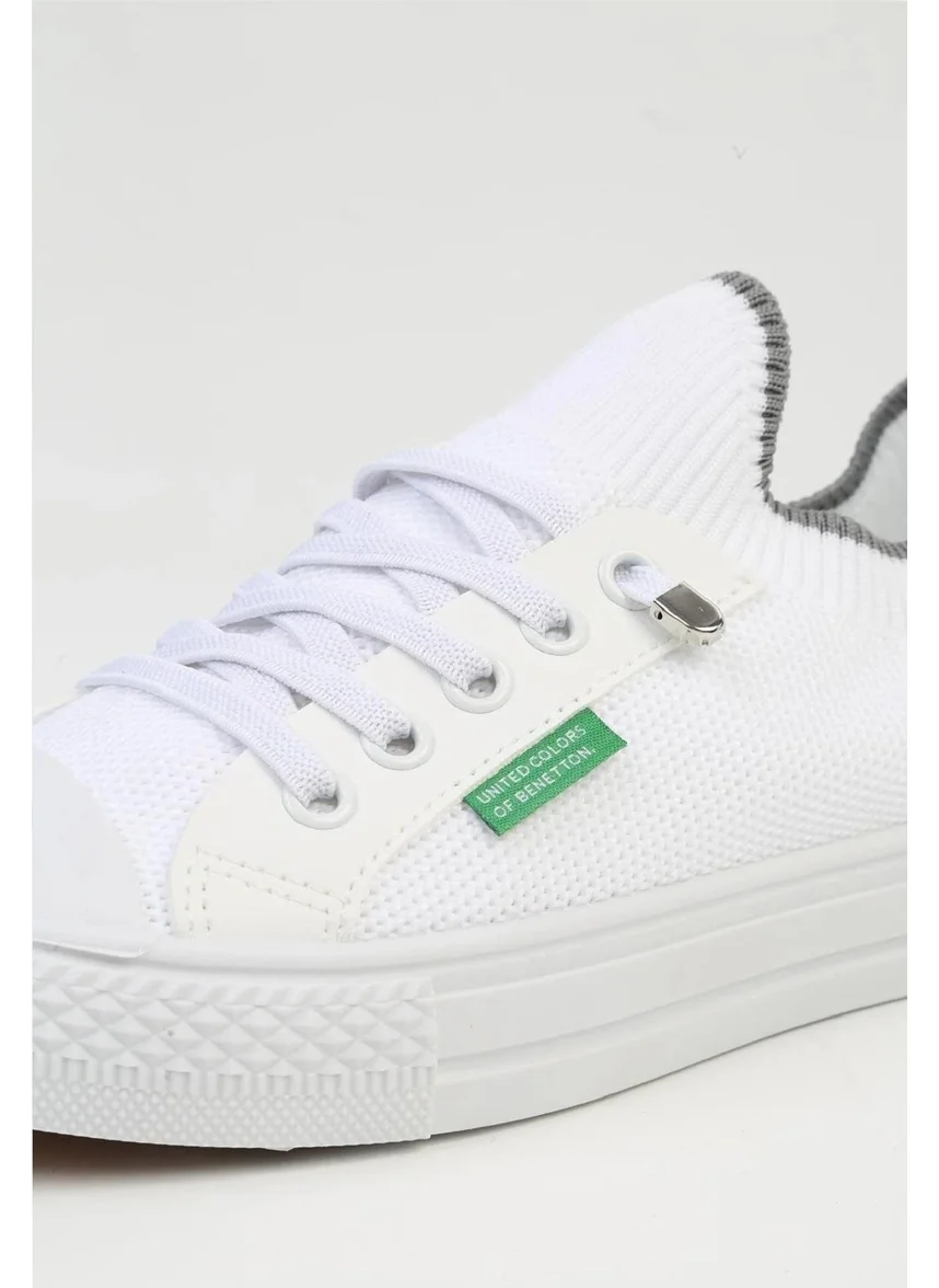 Benetton BNI-10233 Imported White Women's Sports Shoes