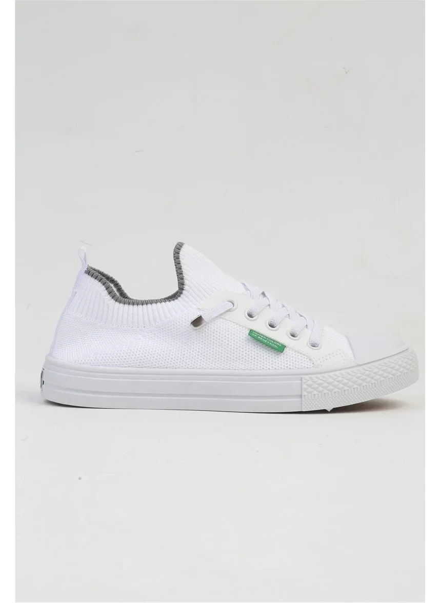 Benetton BNI-10233 Imported White Women's Sports Shoes