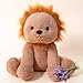 Gudisi Microwavable Weighted Lion Stuffed Animals for Warmth Comfort Heatable Lavender Scented Cute Soft Plushie Toy Gift for Boys GirlsKids Adults - Image 2